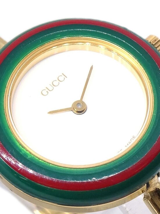 Gucci 11/12.2 Change Bezel Chameleon Quartz Watch SS 196563 main image 9